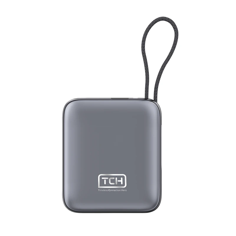 پاوربانک 22.5 وات تی سی اچ مدل Mini 1020 ظرفیت 10000 میلی‌آمپرساعت به همراه کابل تبدیل USB-C به لایتنینگ