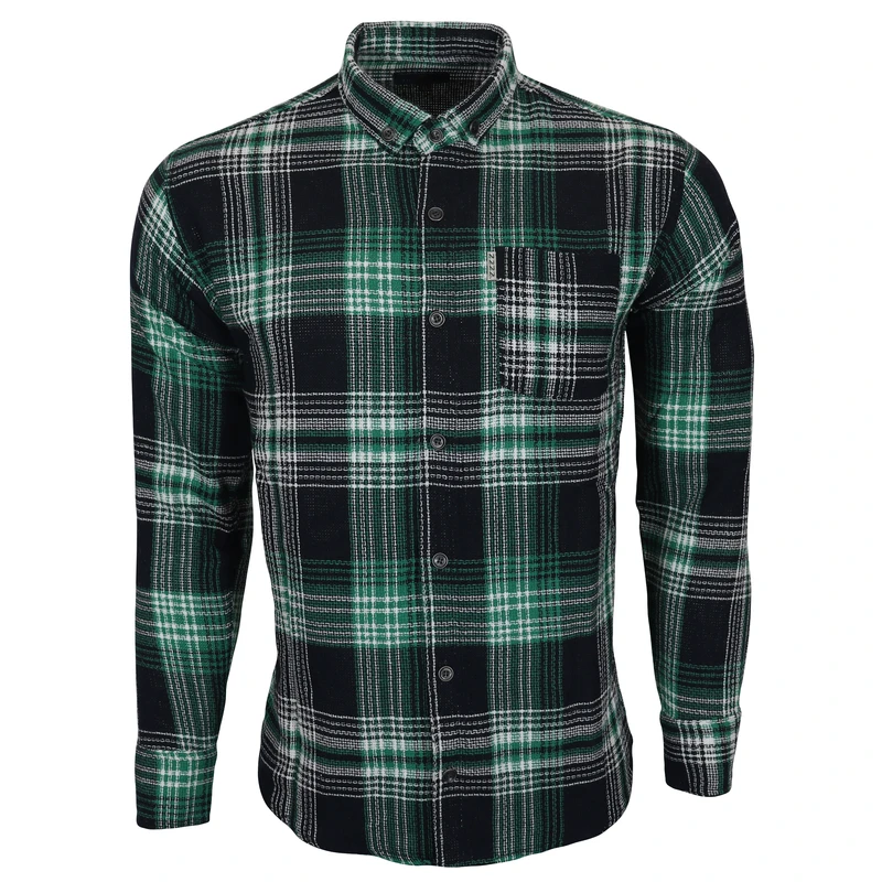 پیراهن آستین بلند مردانه مدل کنفی پاییزی 03