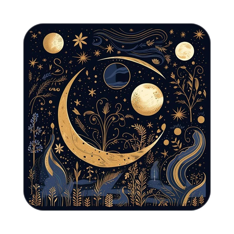 زیر لیوانی کاکتی طرح ماه و ستاره مدل mp53102