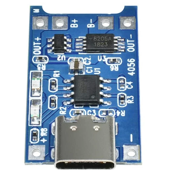 عکس شماره 4 : ماژول شارژ باتری لیتیومی مدل tp-4056typec
