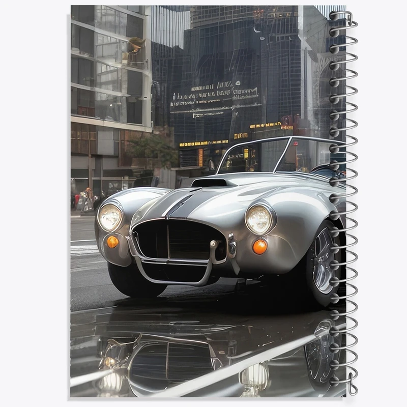 دفتر مشق 50 برگ خندالو طرح ماشین کلاسیک کد F547