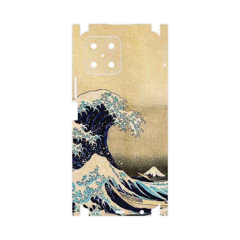 برچسب پوششی ماهوت مدل The Great Wave off Kanagawa of Hokusai-FullSkin مناسب برای گوشی موبایل آنر X8