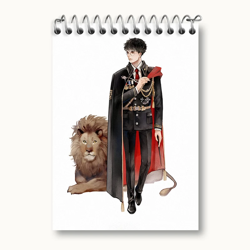 دفتر یادداشت 50 برگ خندالو طرح هری پاتر (Harry Potter) کد N2446