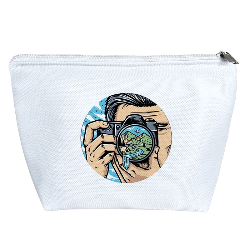 کیف لوازم آرایش دخترانه خندالو مدل عکاس طبیعت کد 5414