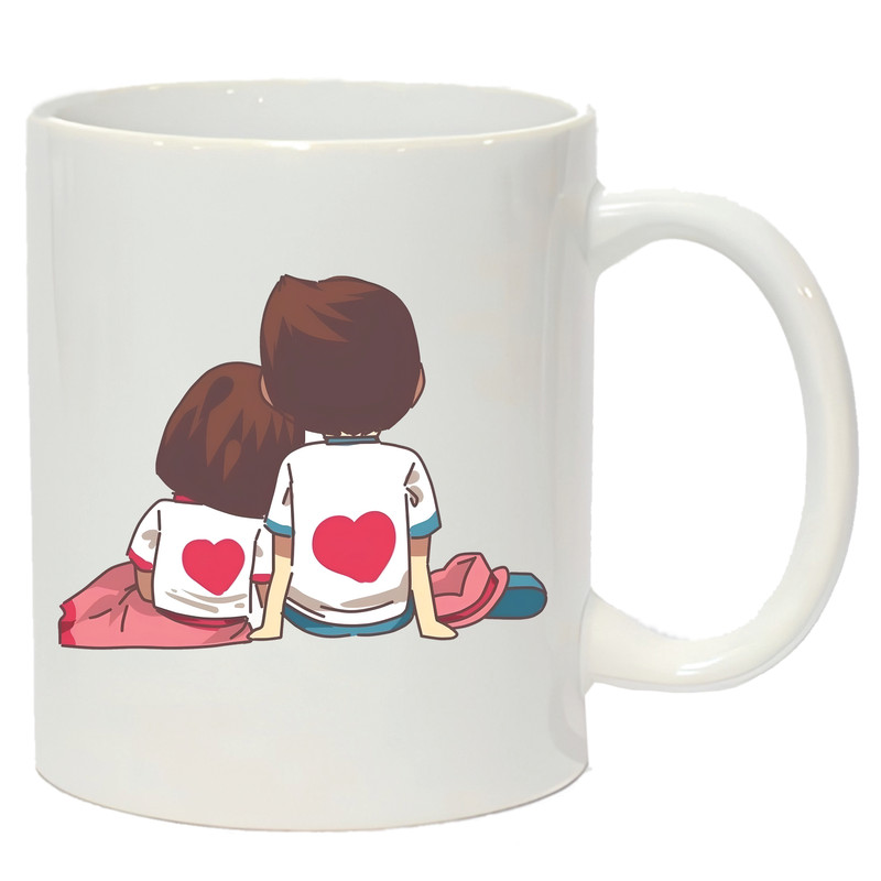 ماگ مدل ساده طرح عاشقانه