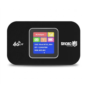 مودم 4g lte قابل حمل اسفیورد مدل m750 با باتری 3000 میلی آمپرساعت، پشتیبانی از 10 کاربر همزمان، نمایشگر رنگی دیجیتال، اتصال بی سیم wifi 802.11b-g-n و سرعت دانلود تا 150 مگابیت بر ثانیه