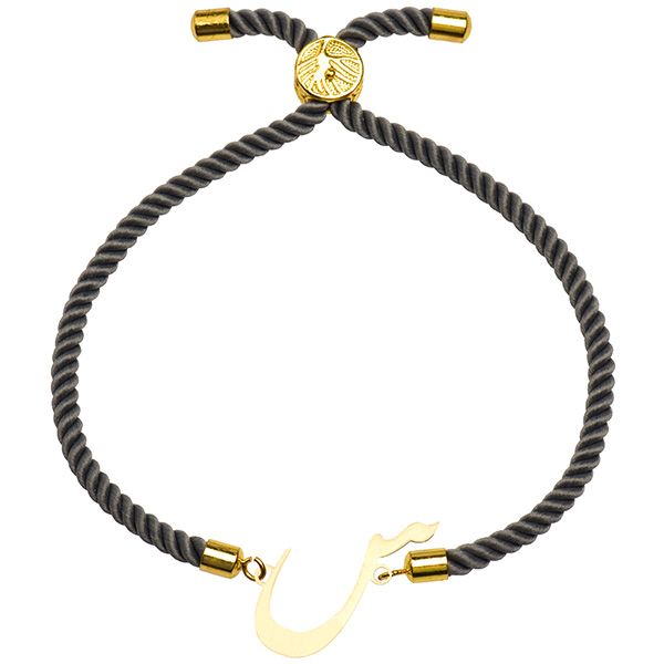 دستبند طلا 18 عیار دخترانه کرابو طرح حرف س مدل Krd1503