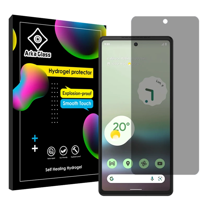 محافظ صفحه نمایش حریم شخصی آرکا گلس مدل Tough مناسب برای گوشی موبایل گوگل Pixel 6a