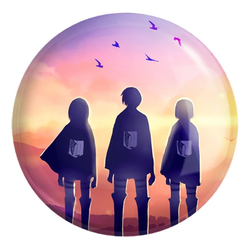 پیکسل خندالو طرح میکاسا و ارن و آرمین انیمه اتک آن تایتان Attack on Titan کد 11053 مدل بزرگ