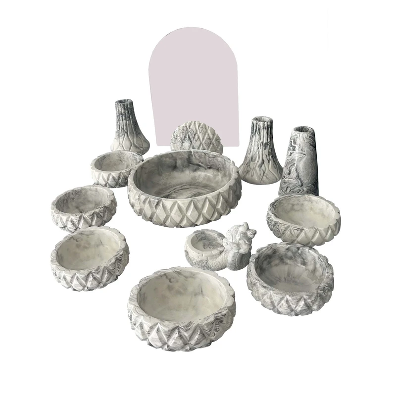 مجموعه ظروف هفت سین 12 پارچه مدل یانا