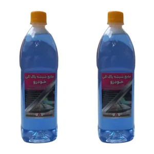 مایع شیشه شوی خودرو مدل نانو حجم 2 لیتر مجموعه 2 عددی