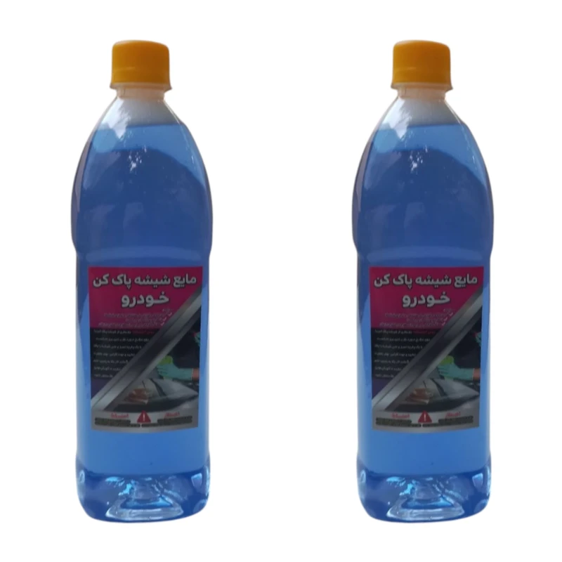 مایع شیشه شوی خودرو مدل نانو حجم 2 لیتر مجموعه 2 عددی