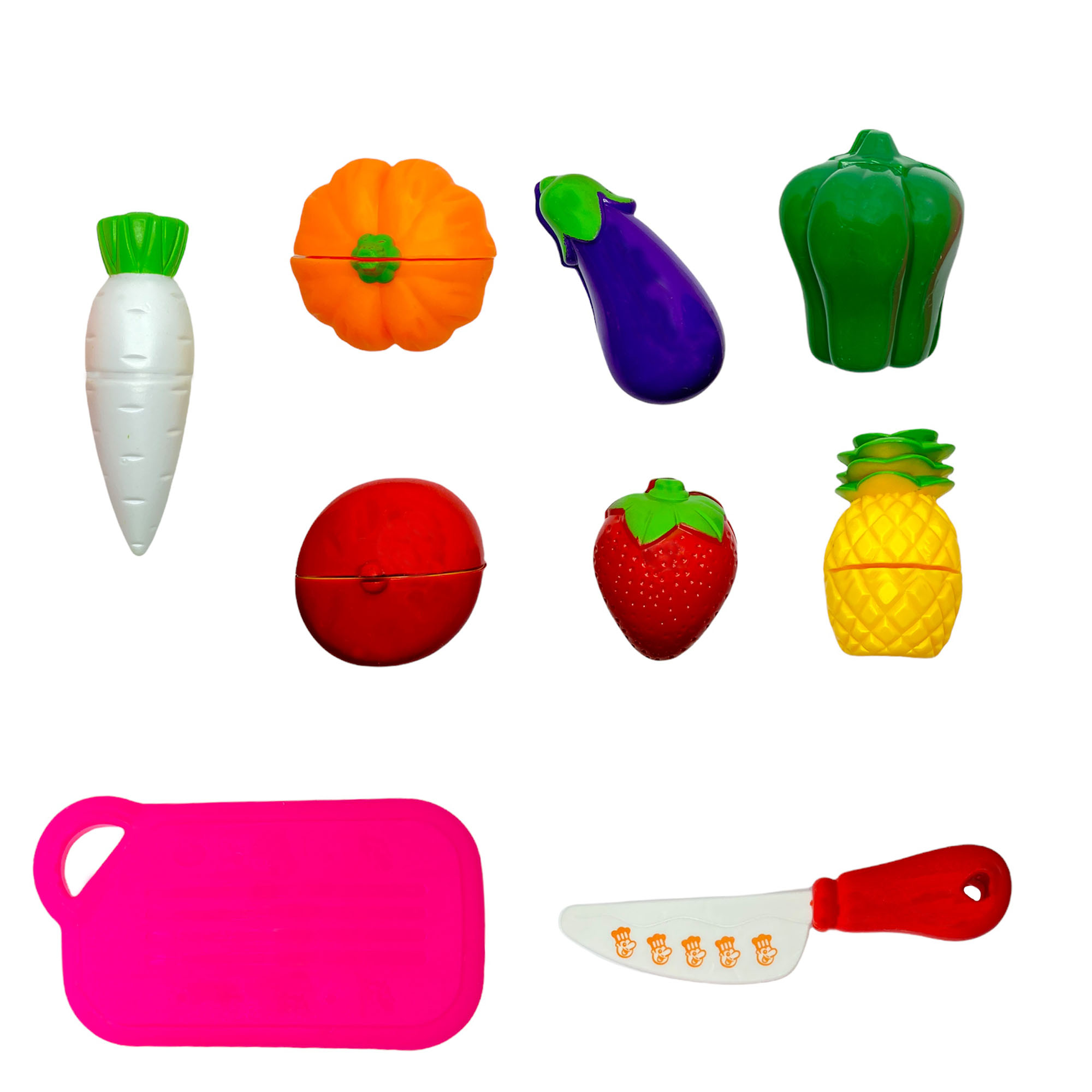 اسباب بازی مدل برش میوه و سبزیجات کد 2011 بسته 9 عددی