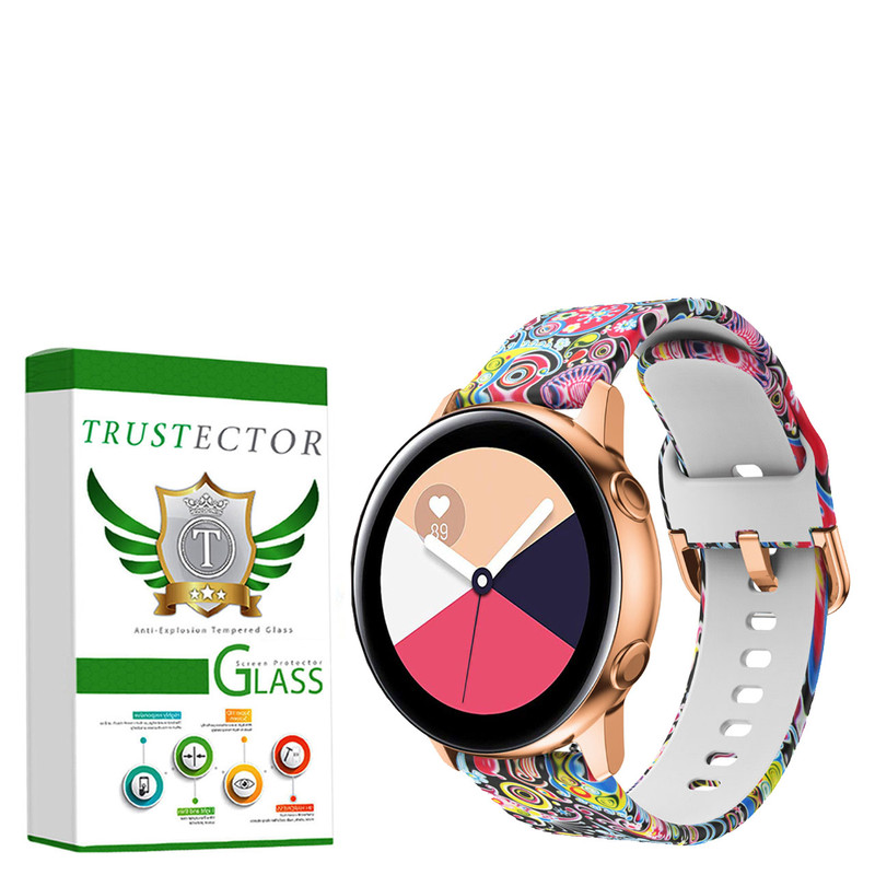 بند تراستکتور مدل Floral مناسب برای ساعت هوشمند سامسونگ Galaxy Watch 4 Classic 42mm/46mm