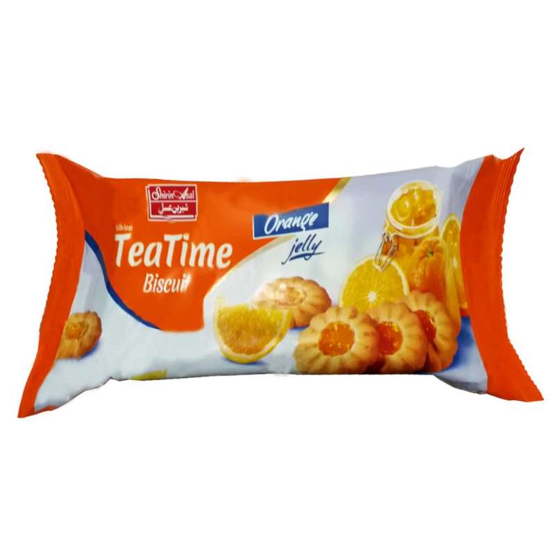 بیسکویت با ژله پرتقال تی تایم شیرین عسل - 150 گرم بسته 12 عددی