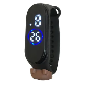 ساعت مچی دیجیتال مدل ضد آب لمسی سیلیکونی کد  BEAR 44  BL A K