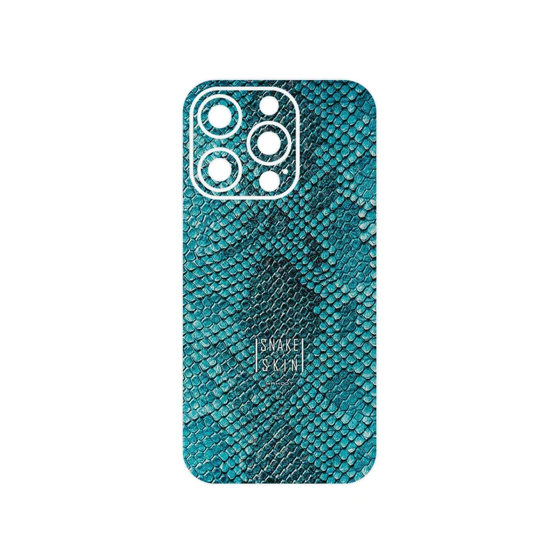برچسب پوششی ماهوت مدل Blue Snake Skin مناسب برای گوشی موبایل اپل iPhone 14 Pro