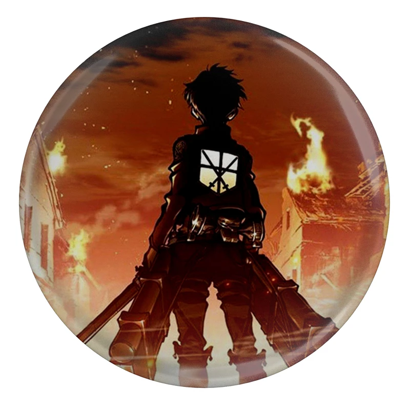 پیکسل طرح انیمه مانگایی حمله به تایتان یگر آکرمن مدل S13986