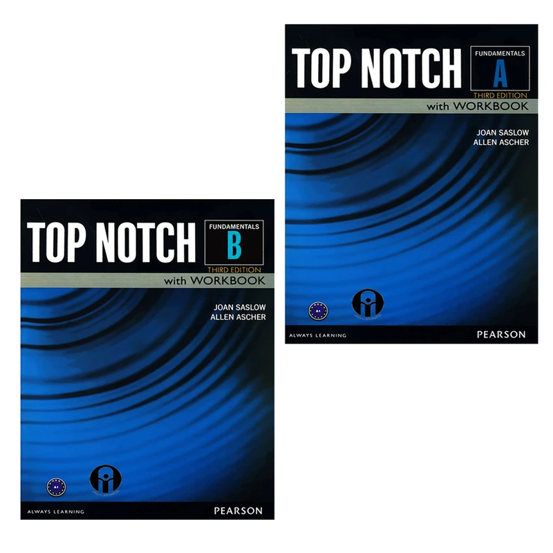 کتاب Top Notch Fundamentals اثر Joan Saslow And Allen Ascher انتشارات الوندپویان دو جلدی
