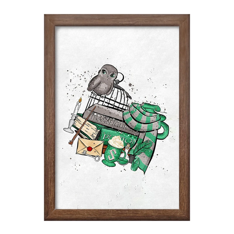 تابلو خندالو طرح هری پاتر خانه اسلیترین  کد 24932