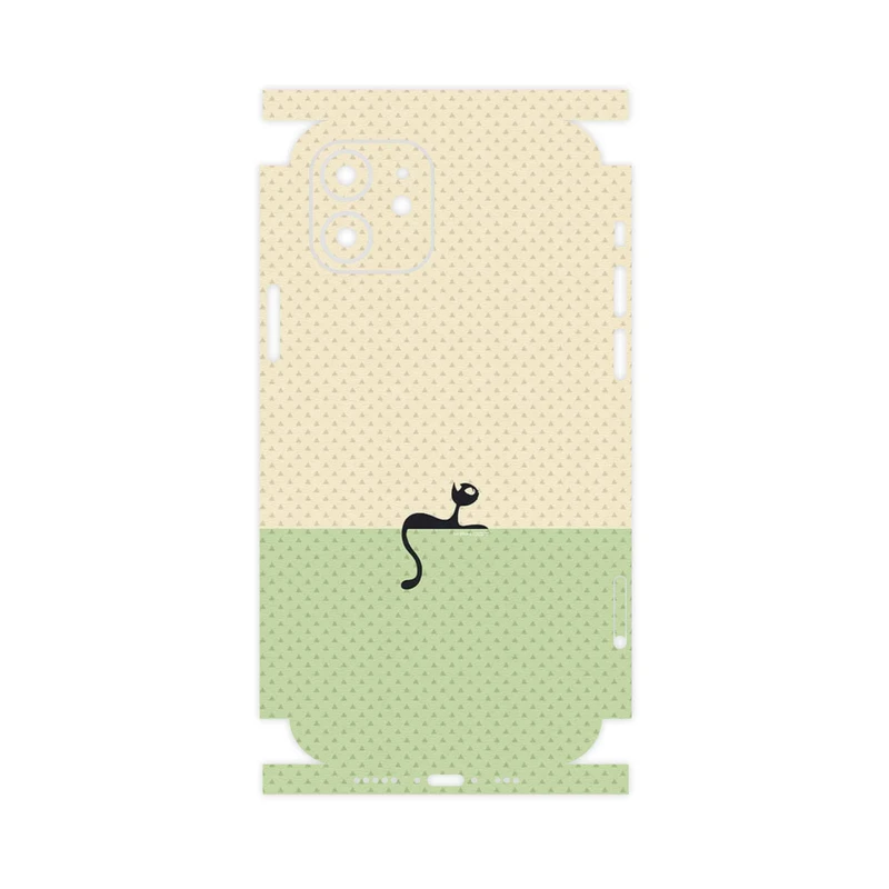 برچسب پوششی ماهوت مدل Minimal Internet Cat Icon-FullSkin مناسب برای گوشی موبایل اپل iPhone 12