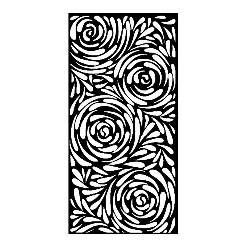 شابلون باتیس آرت طرح گل کد 50-243