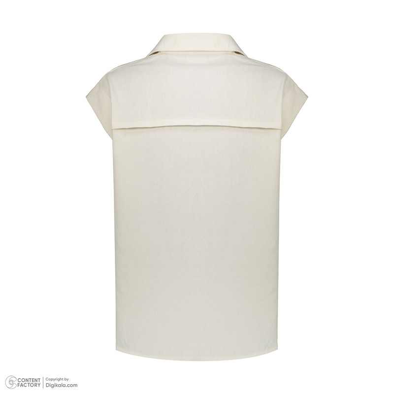 بلوز آستین کوتاه زنانه مدل گلدوزی طرح کوبیسم نخ گیپور برجسته کد 1009