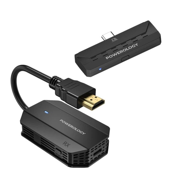 دانگل HDMI انتقال تصویری پاورولوژی مدل PHDMACBK 1 دانگل HDMI انتقال تصویری پاورولوژی مدل PHDMACBK