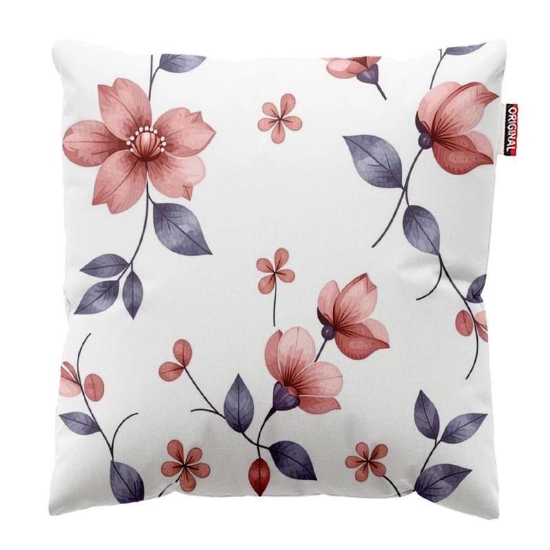 کوسن پاد آفرین طرح گل کد 1462 سایز 30*30 سانتی متر