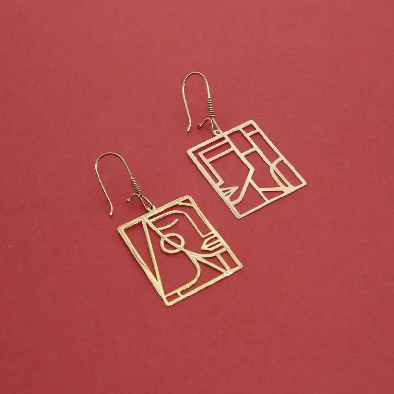 گوشواره طلا 18 عیار زنانه سهی مدل SE03