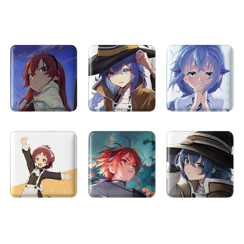 مگنت خندالو طرح انیمه موشوکو تنسی Mushoku Tensei کد 1511A مجموعه 6 عددی