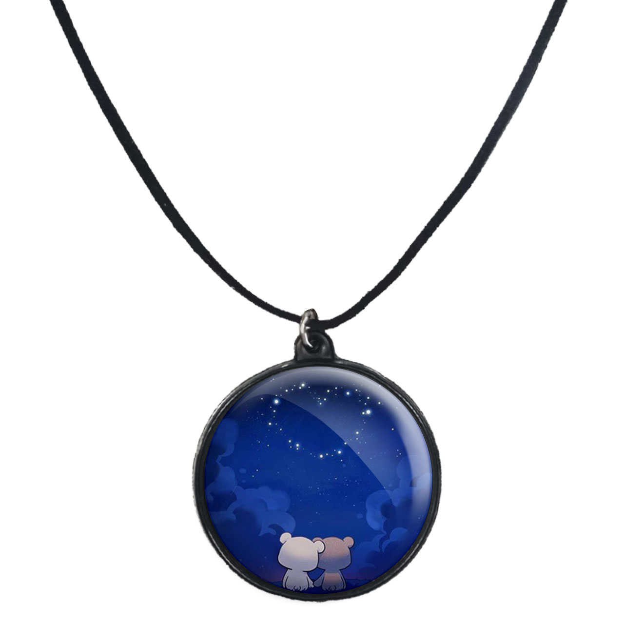 گردنبند پرمانه طرح عاشقانه کد pmb.8135 مدل دو طرفه