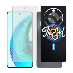Glass together model transparent screen protector suitable for Honor X9b mobile phone with back cover sticker