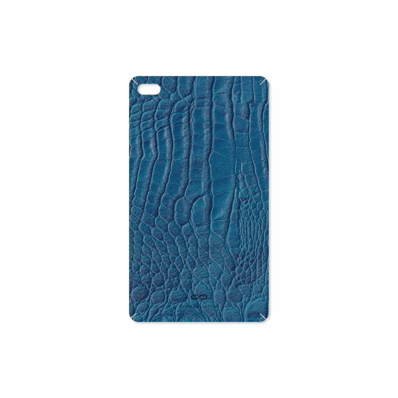برچسب پوششی ماهوت مدل Blue-Crocodile-Leather مناسب برای تبلت لنوو E7