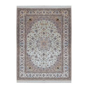 فرش دستبافت شش و نیم متری اصفهان آبتین کد 1528 یک جفت