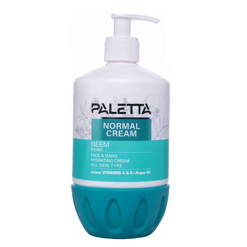 کرم مرطوب کننده دست و صورت پالتا مدل Neem  مناسب برای پوست معمولی حجم 500 میلی لیتر