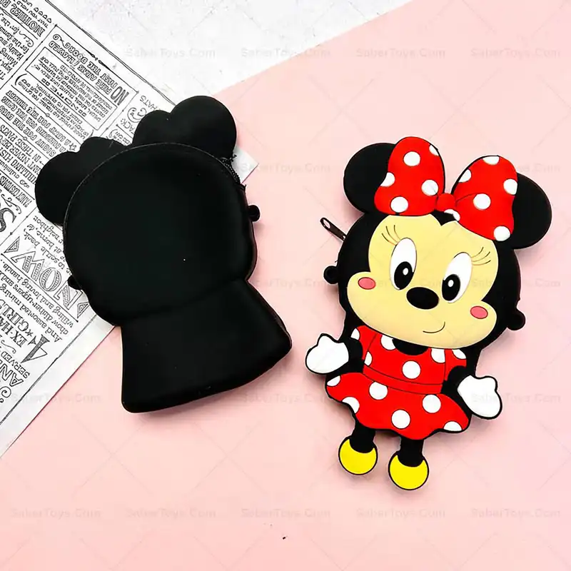 کیف رودوشی بچگانه مدل فانتزی سیلیکونی طرح مینی موس کد  B M MINI