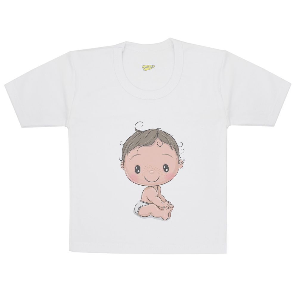 تی شرت آستین کوتاه نوزادی کارانس مدل TSB-3175