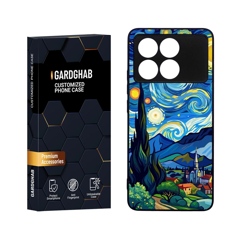 کاور گارد قاب مدل هنری مناسب برای گوشی موبایل شیائومی Poco X6 Pro 5G