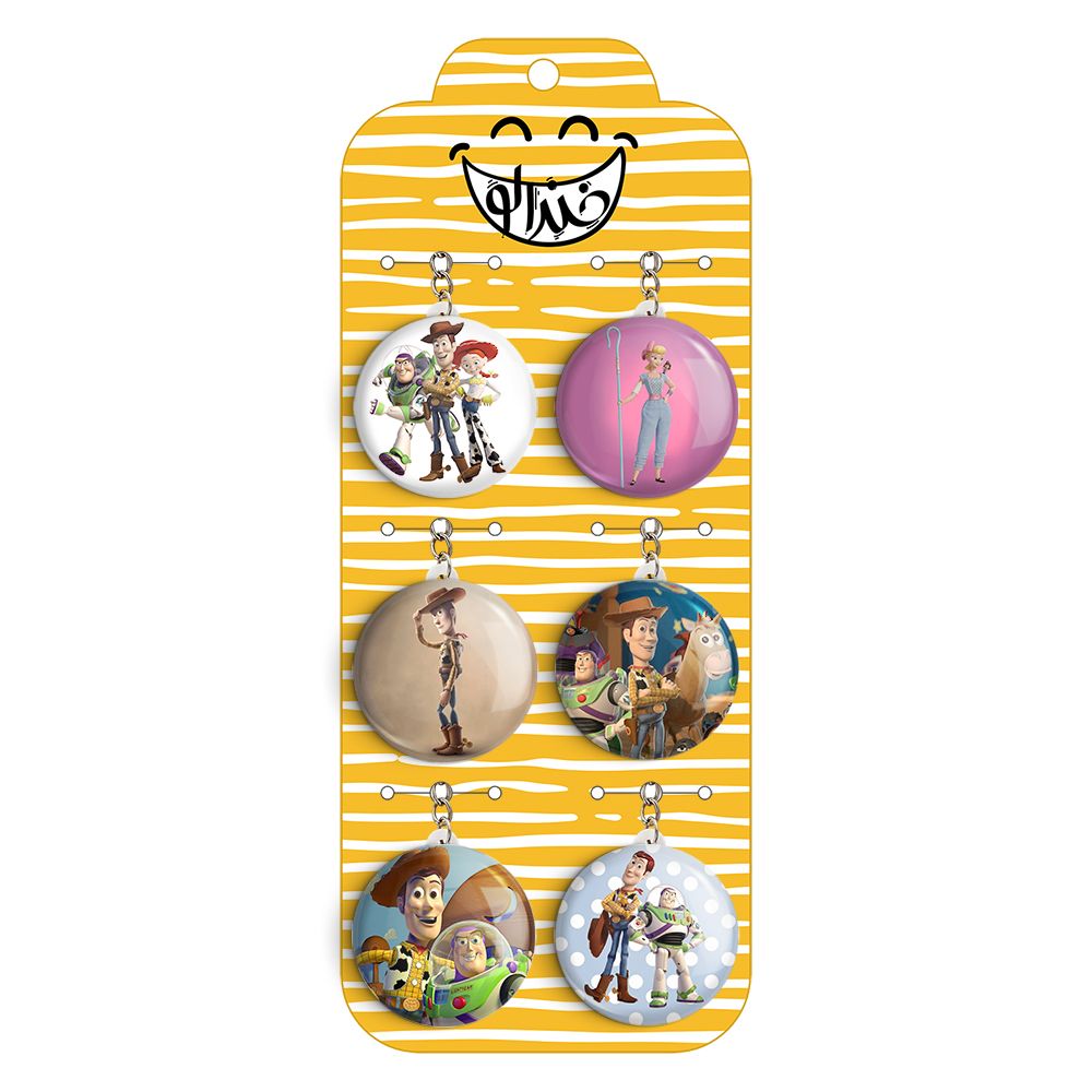 جاکلیدی خندالو طرح داستان اسباب بازی کد 51B مجموعه 6 عددی - - 4