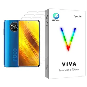 Junbo Viva Glass MIX003 Screen Protector For Xiaomi Poco X3 NFC Pack Of 3