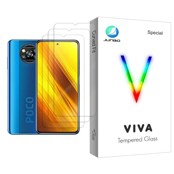 محافظ صفحه نمایش جانبو مدل Viva Glass MIX003 مناسب برای گوشی موبایل شیائومی Poco X3 NFC بسته سه عددی