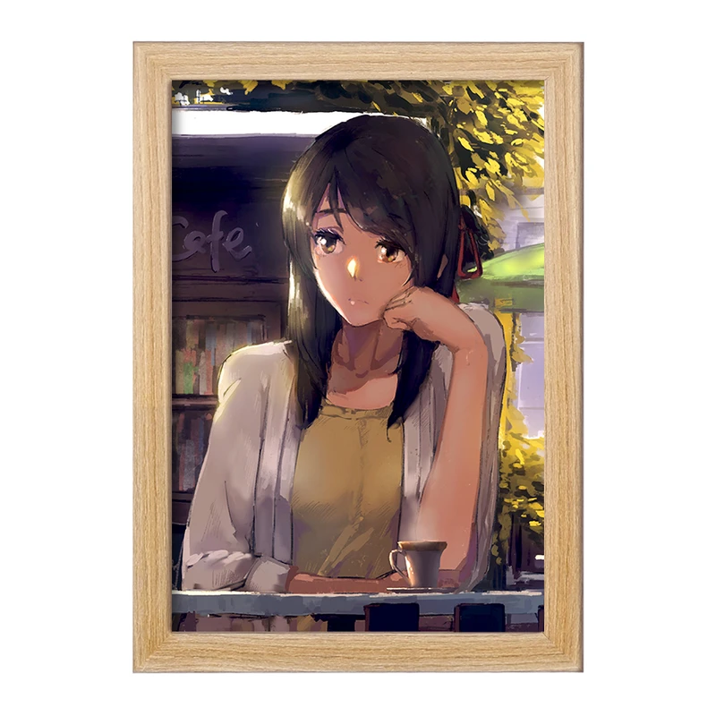 تابلو خندالو مدل میتسویا میامیزو انیمه یورنیم Your Name  کد 16274