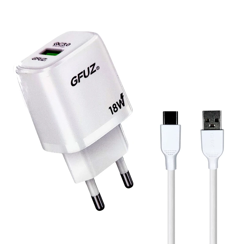 شارژر دیواری 18 وات جی فوز مدل CH-72T به همراه کابل USB-C