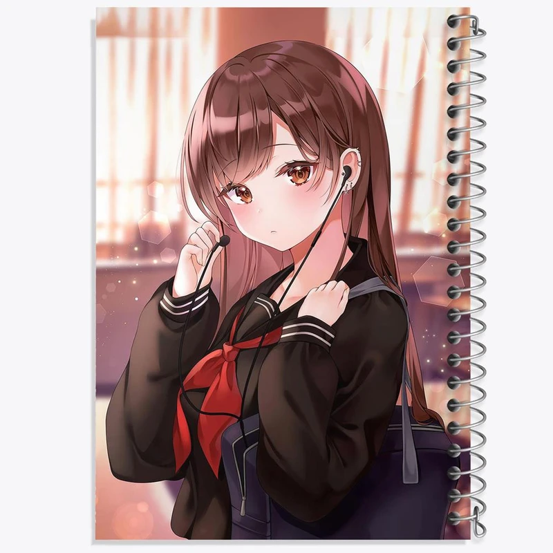 دفتر نقاشی 50 برگ خندالو مدل دختر انیمه ای کد 18107