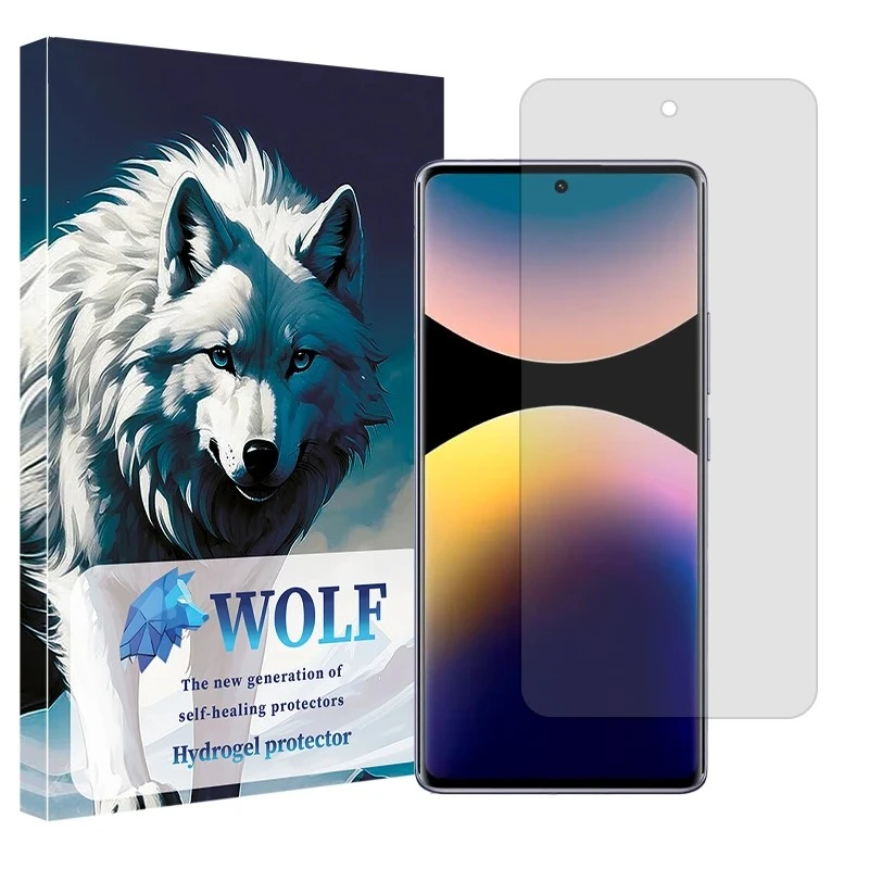 محافظ صفحه نمایش مات ولف مدل هیدروژلی مناسب برای گوشی موبایل شیائومی Poco M8 Pro