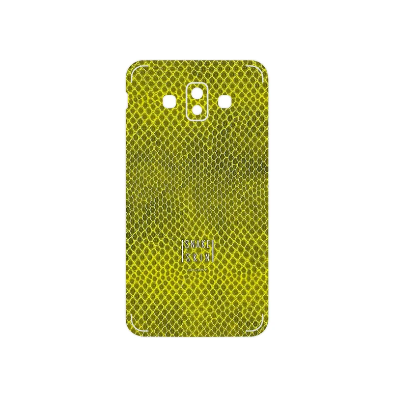 برچسب پوششی ماهوت مدل Yellow Snake Skin مناسب برای گوشی موبایل سامسونگ Galaxy J7 Duo