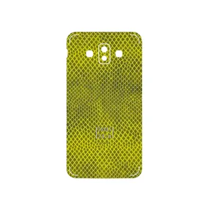 MAHOOT Yellow Snake Skin Cover Sticker for Samsung Galaxy J7 Duo