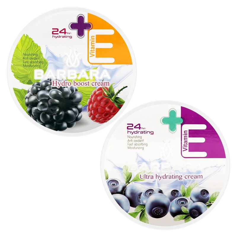 کرم آبرسان باربارا مدل بلوبری و تمشک حجم 250 میلی لیتر مجموعه 2 عددی