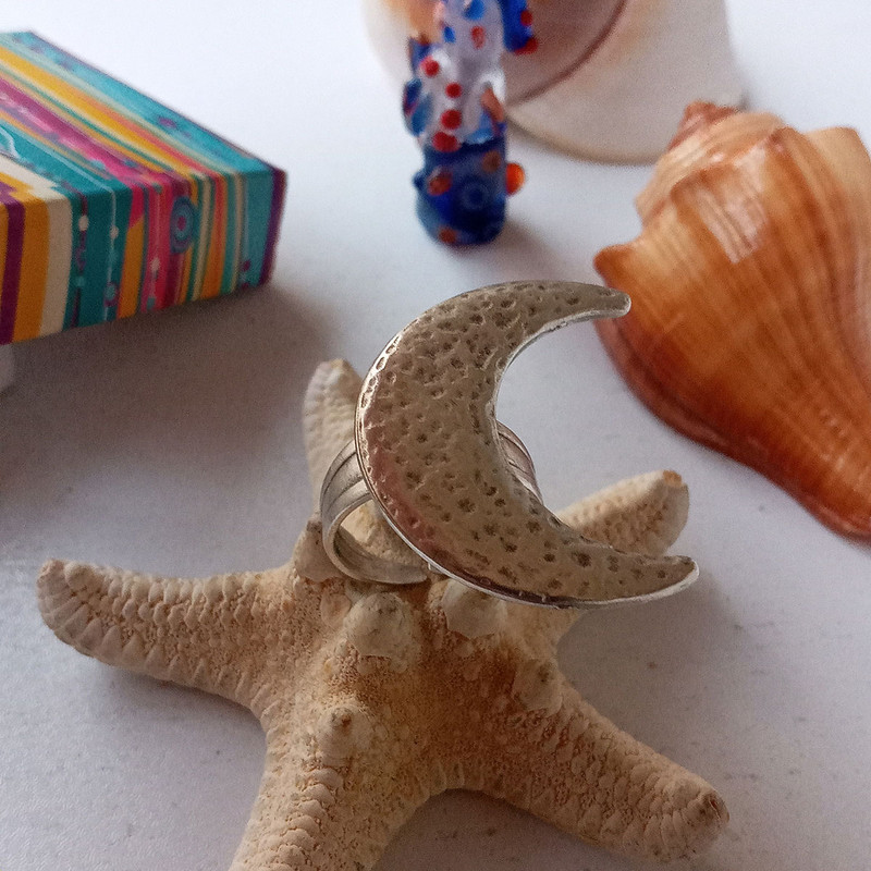 انگشتر زنانه مدل ماه کد MOON-6